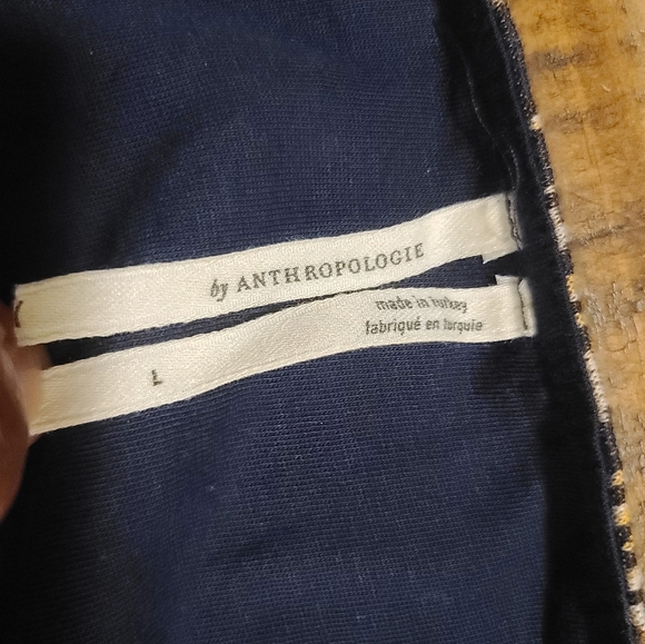 ANTHROPOLOGIE Brown Jamie Zebra Peplum Tank Top Women Size Large - Picture 7 of 7